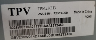 原装屏TPM236H3-WU3101 3100 HR236WU1-300 HM236WU1-100 200 310