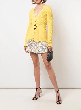 NICHOL@S 澳洲~~~ 琥珀腰带装饰开衫