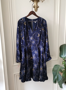 WHIS** 澳~~ 银河系~~ 迷幻复古 连衣裙