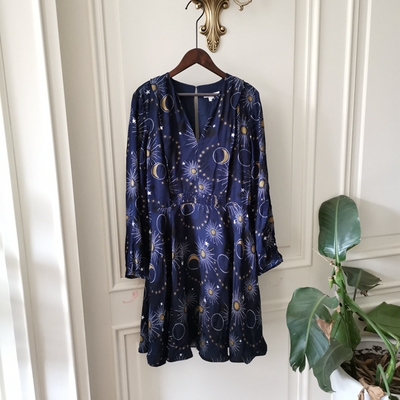 连衣裙WHIS银河系迷幻复古