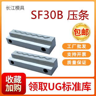 SF30B沉入式模具滑块压条行位导轨导向注塑磨具抽芯耐磨片导向平