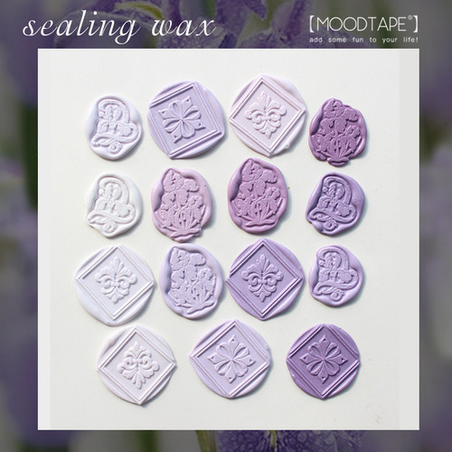 moodtape复古鸢尾花封印信异形双层火漆章mood手帐印章