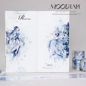 moodtape.原创星夜神话人物手帐胶带咕卡贴纸pet和纸胶带可爱文具