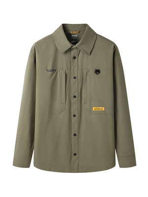 探路者衬衫外套男 秋冬新款户外简约休闲长袖外套TAKKBL91315