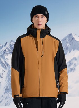 探路者套绒冲锋衣男 秋冬三合一防水登山滑雪服外套TAWWBL91318