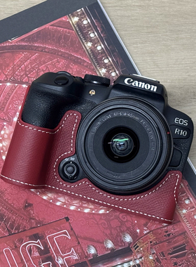 佳能R10保护套R62二代R8R7RPR52相机包壳配件皮套真皮R100R50V