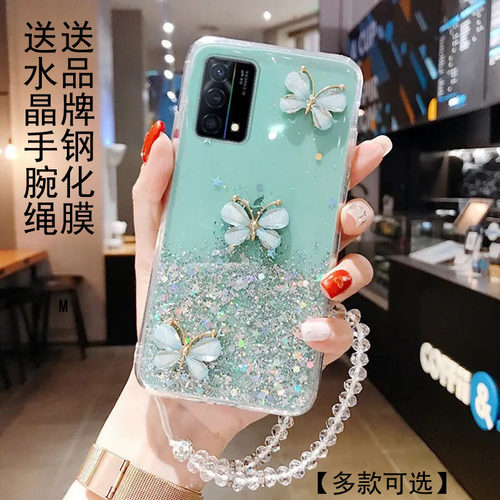 OPPOK9星空银箔立体蝴蝶防摔软壳
