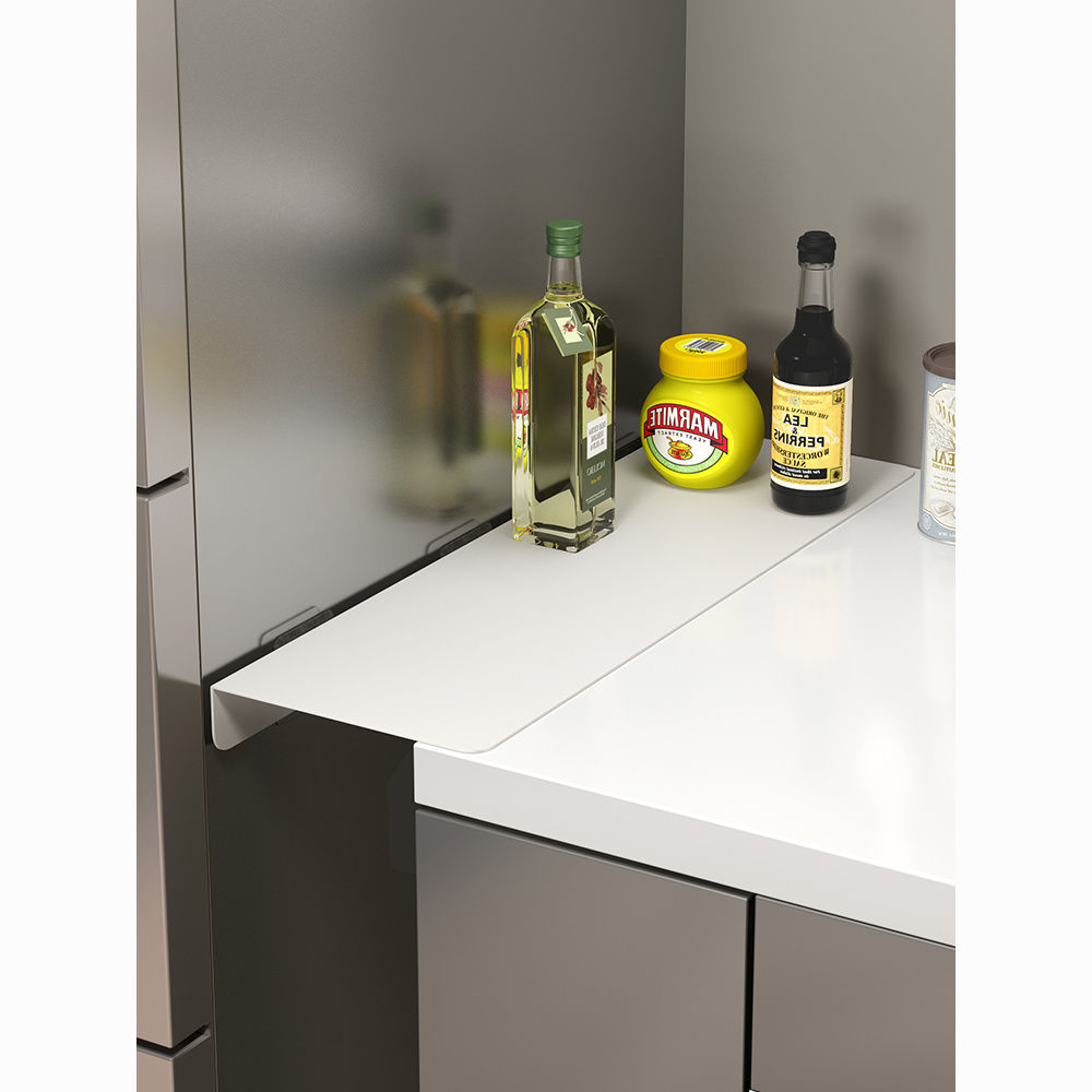 厨房台面延长板夹缝板墙上免打孔收纳架置物架桌面窄缝挡板延伸板