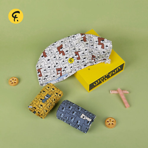 法然/Faran全棉印花卡通无檐帽夏