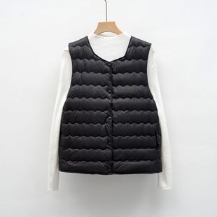 平湖驰新羽绒马甲新国标90绒女内搭背心新款 秋冬轻薄外套羽绒内胆