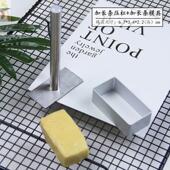 糖霜饼干模具按压式 不锈钢压切模烘焙家用凤梨酥模具心形长方形