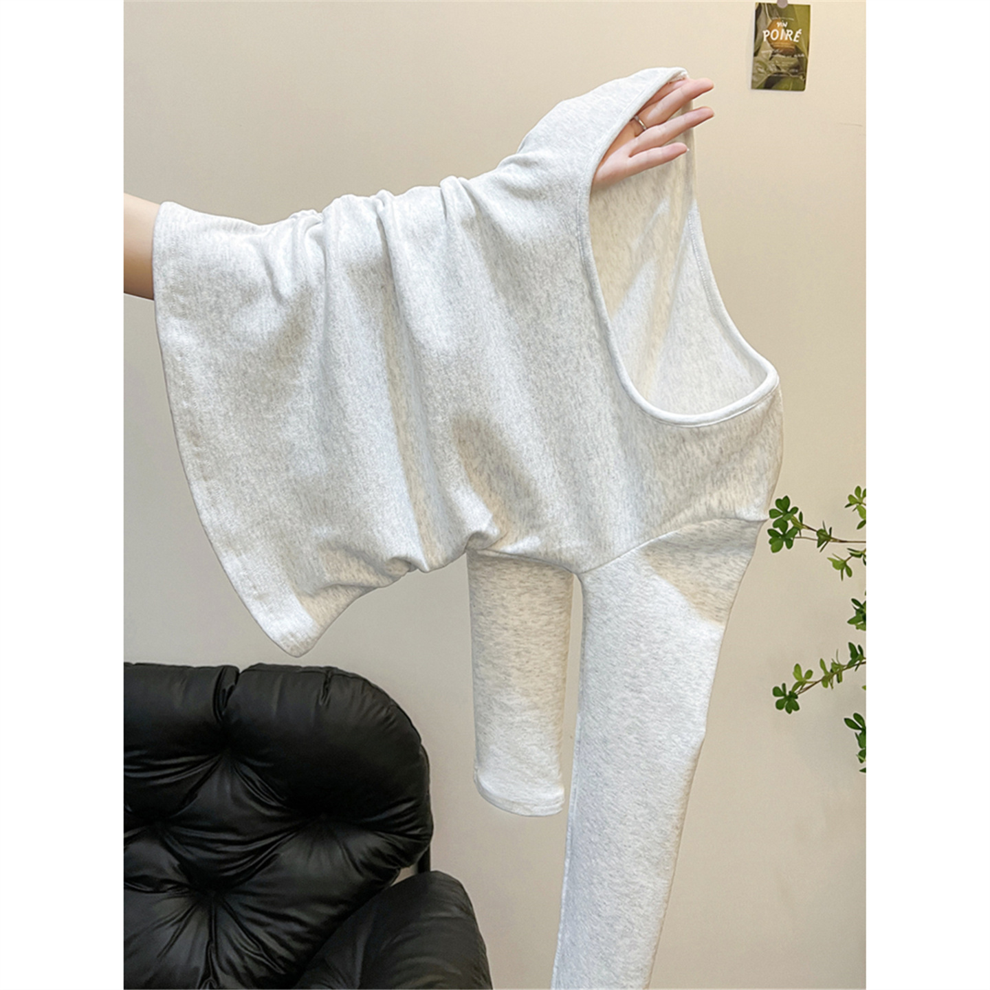 秋冬法式方领高级感可外穿内搭t恤女长袖加厚保暖德绒打底衫上衣