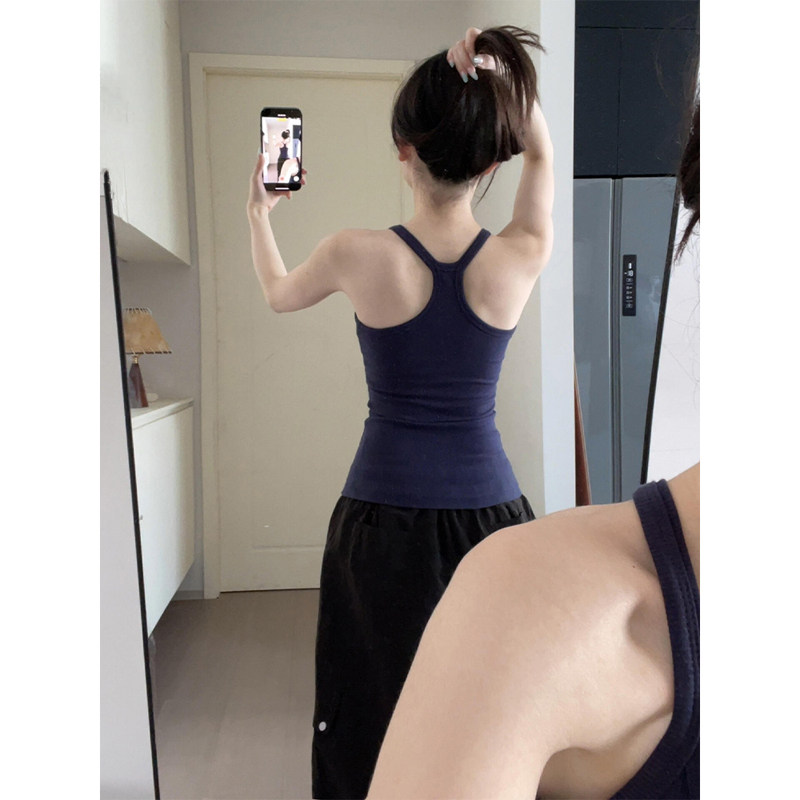 吊带背心女夏季打底内搭带胸垫外穿工字挂脖无袖运动健身美背上衣,女装/女士精品,背心吊带,淘宝优惠券,粉丝福利购,淘宝优惠卷