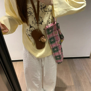 薄款 t恤女夏季 冰丝宽松显瘦上衣服 长袖 黄色韩系印花微透防晒罩衫