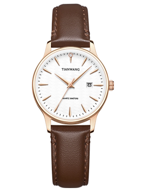 天王表沧海系列轻薄水波纹石英手表男女表可选31541送女友礼物