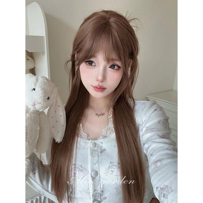 温柔纯欲风气质长直发jk全头套式