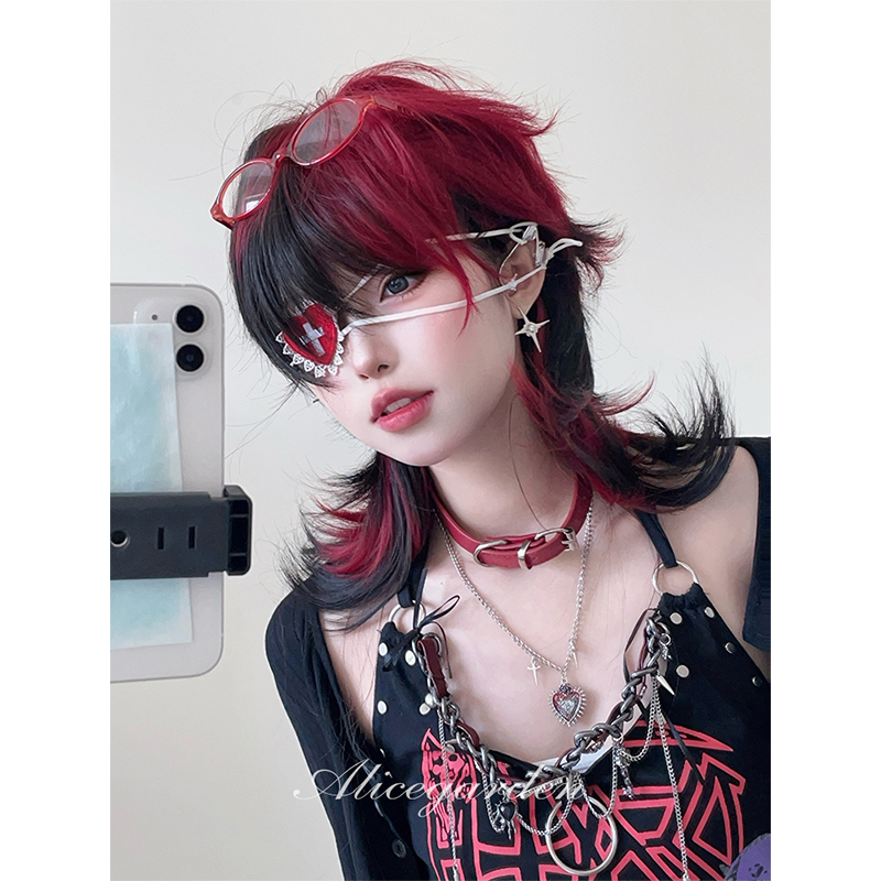 新中式狼尾鲻鱼头jk全头套