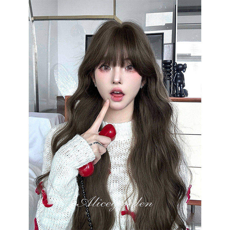 AG假发女长发网红lolita『森系旋律』韩系日常减龄长卷发jk全头套