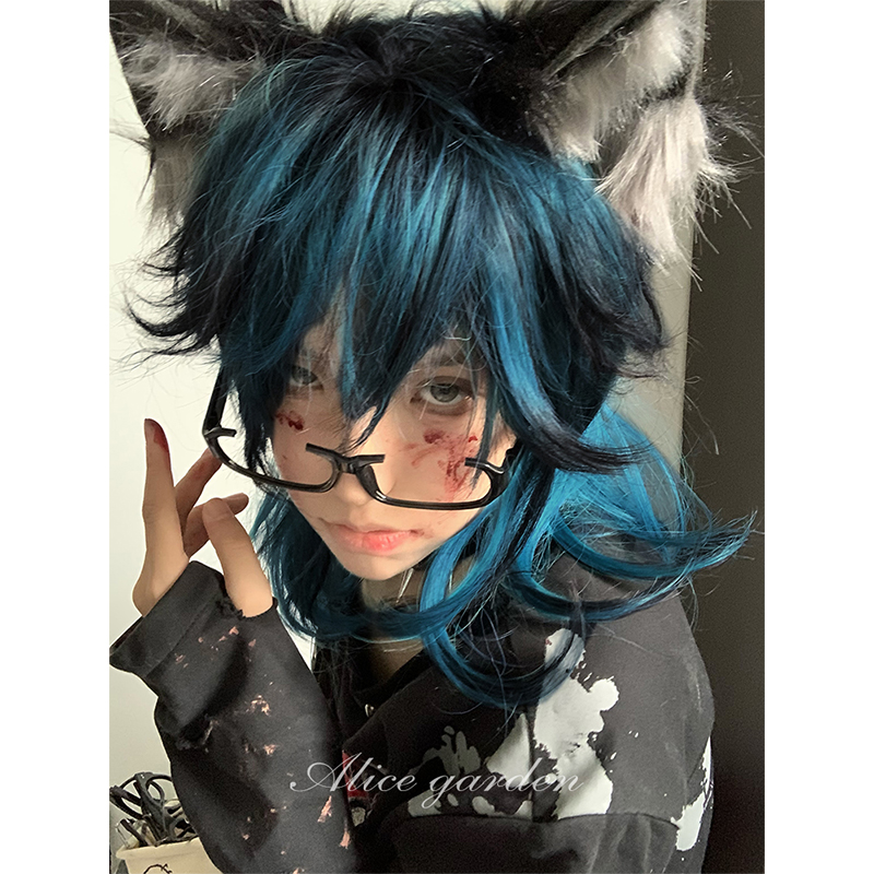 万圣节年感基佬狼尾假发