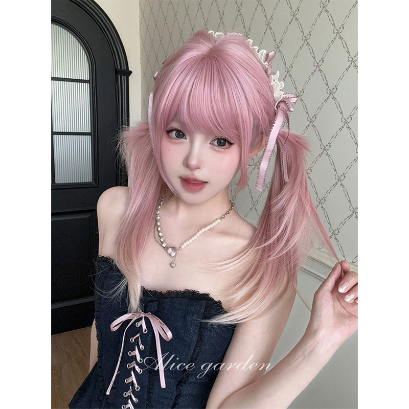 甜美气质少女感渐变直发jk全头套