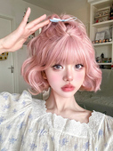 爱丽丝花园假发女短发流行甜美可爱 自然短卷 脸造型Jk全头饰时尚