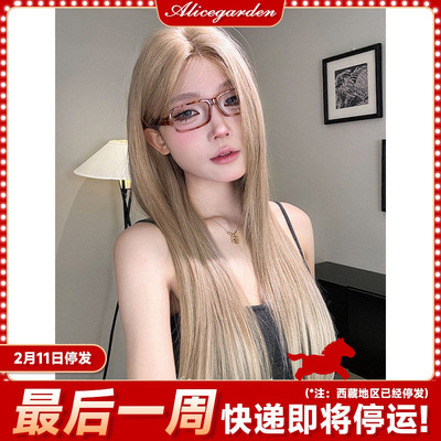 亚裔渐变前额蕾丝直发jk头套