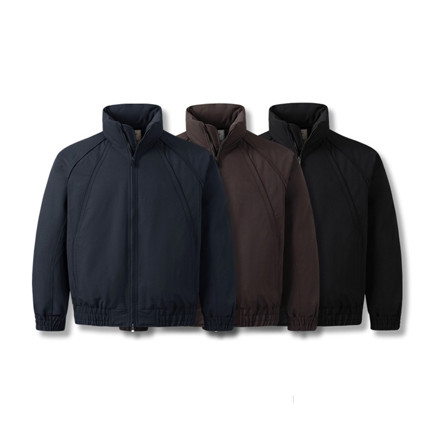 硬汉风立领白鸭绒保暖羽绒服男