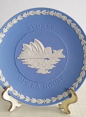wedgwood悉尼歌剧院纪念精品陶瓷摆件摆盘欧式怀旧珍藏版装饰礼品