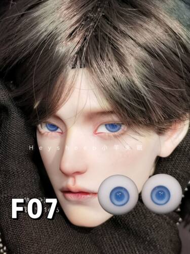 【小羊失眠眼珠】bjd玻璃眼珠F07 晴山蓝12/14/16mm 346分