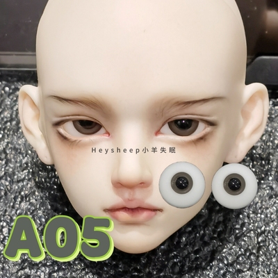 【小羊失眠眼珠】bjd玻璃眼珠A05琥珀黑水12/14/16mm