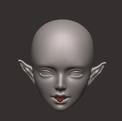 【小羊失眠】 bjd3D打印戌狸-橘子猫（已授权）四分六分bjd娃打印