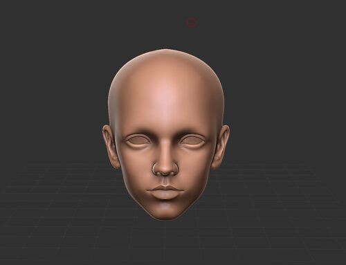 【小羊失眠】3D打印bjd星期三同人——稻妻菩萨头