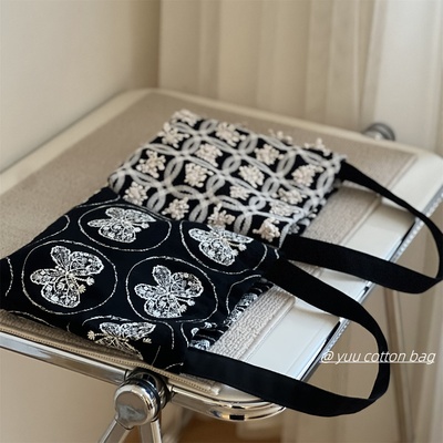 布包复古小拎包刺绣文艺迷你