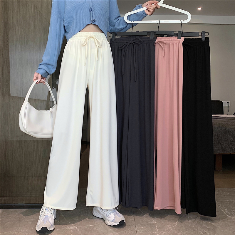 Real price new trousers with high waist and wide width