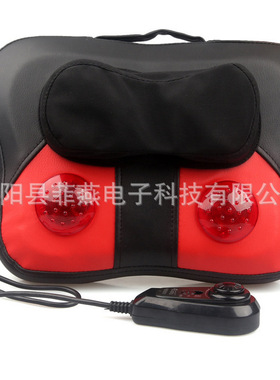腰颈椎叩击敲打蝴蝶型按摩枕 按摩靠垫红外理疗按摩器