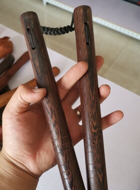 非洲黑檀木双截棍木质坚硬鸡翅木双节棍实木武术棍厂家直