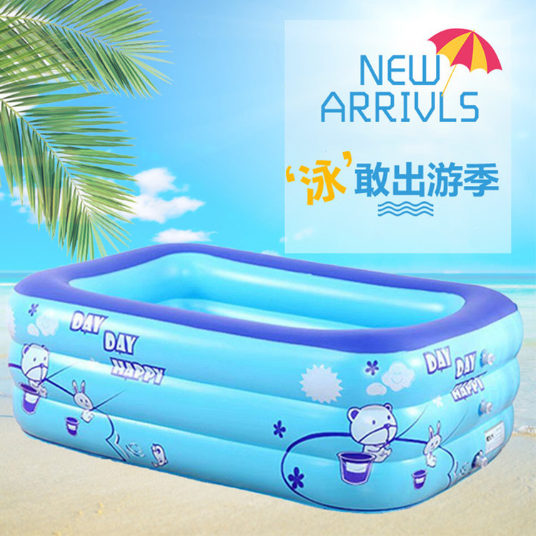 儿童充气游泳池婴儿小孩戏水池家用充气成人洗澡池加厚海洋球池