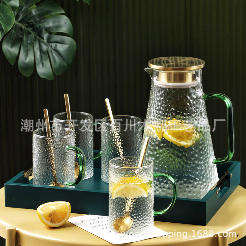 05小号提手托盘（纯色）竹木质长方客厅绿色蓝色茶盘木盘托盘