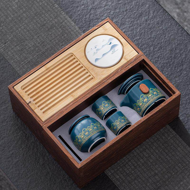 茶具套装家用客厅高档礼盒简约功夫陶瓷茶壶茶盘茶杯轻奢整套