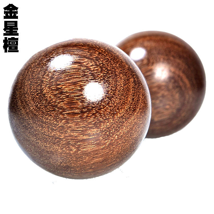 尼泊尔紫檀手球健身木按摩手球机器打磨满金星紫檀健球供应