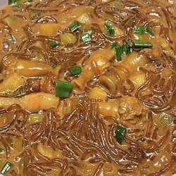 沙蒜豆面浙江台州特色名吃新荣记同款