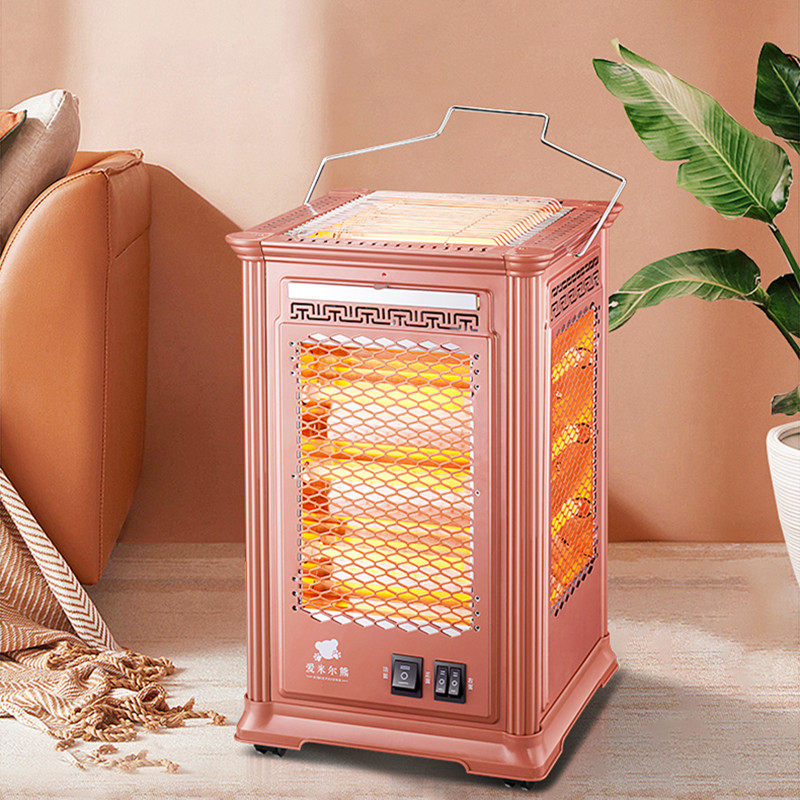 电烤炉家用取暖五面取暖器烧烤型烤火器电热扇家用四面电烤炉电暖