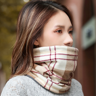 脖套女款冬季护颈保暖围脖2026新款韩版骑行防寒面罩加厚防风围巾
