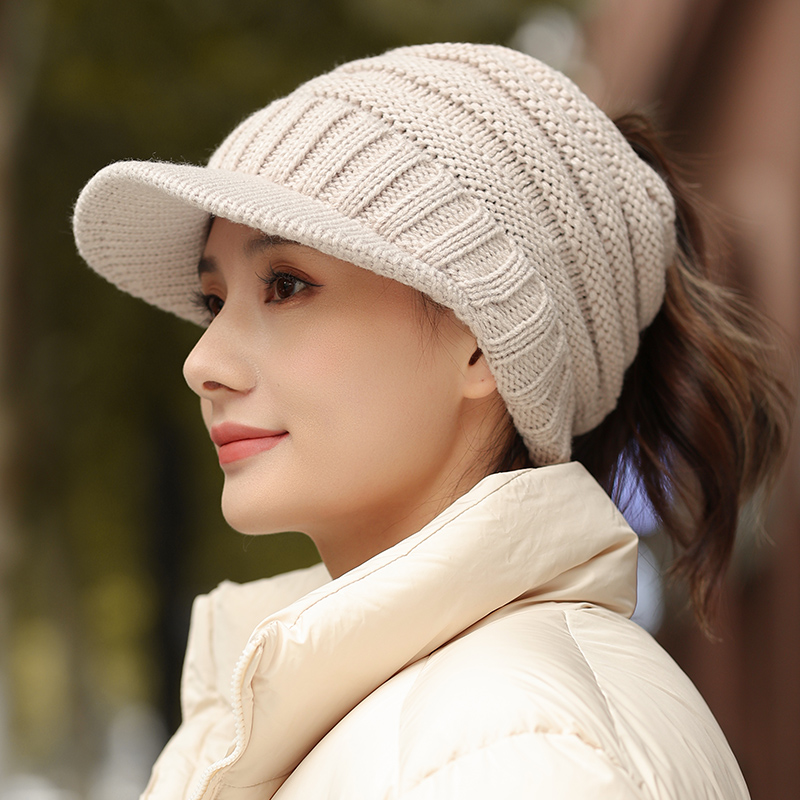 爆款时尚百搭保暖防寒毛线帽