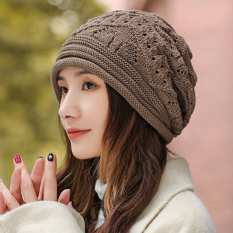 春秋毛线帽子女款秋冬季2026新款大头围宽松堆堆帽卷边保暖0123n,服饰配件/皮带/帽子/围巾,帽子,淘宝优惠券,粉丝福利购,淘宝优惠卷