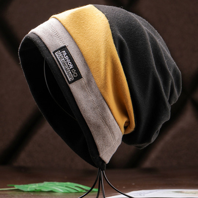 帽子女秋冬季百搭套头帽时尚宽松洋气堆堆帽潮牌大头围保暖包头帽