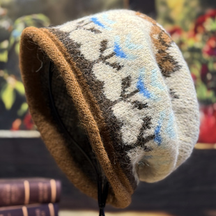 毛线帽女款秋冬季保暖显脸小堆堆帽2025新款大头围冷帽防寒针织帽