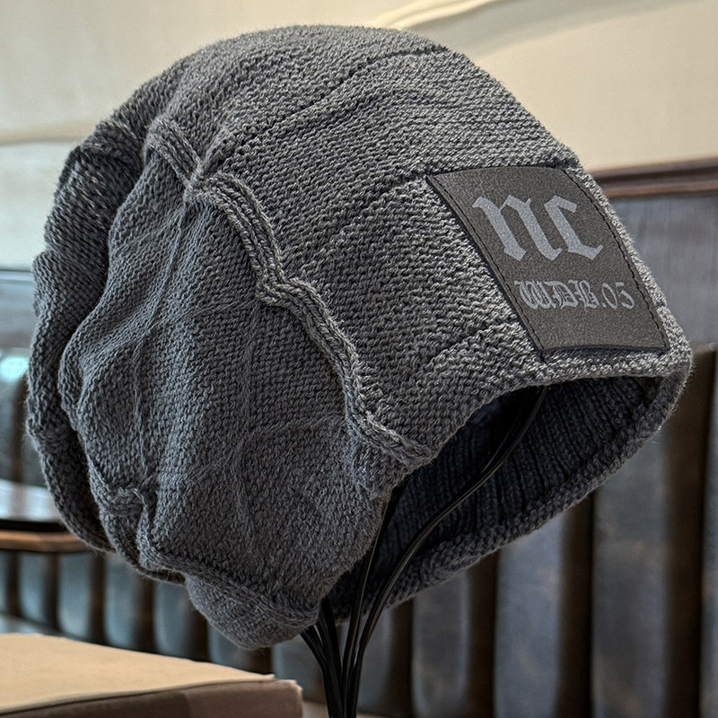 爆款时尚百搭加绒加厚防风毛线帽