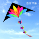 风筝潍坊百特精品七色花风筝成人微风易飞大型长尾七彩飘逸好飞
