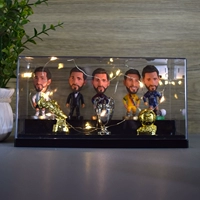 5 Messi+Lighting+3 Trophy+Display Box